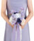 BENCENTRE Violetter Hochzeitsstrauß für Braut, Brautjungfer, kleiner Hochzeitsstrauß, für Heiratsantragsparty und Vintage-Hochzeitszeremonie, Jahrestag, künstliche Blumen, 17,8 cm
