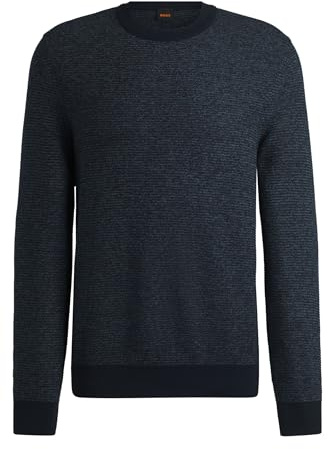 BOSS Herren Aspoki Strickpullover aus Baumwoll-Mix