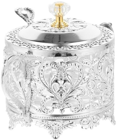 MOLUCKFU Glas Gewürzbehälter Set 2 Stück Mit Eisenrahmen Aufbewahrungsglas Für Zucker Salz Und Gewürze Küchenorganisation 6X4X3.5 Zoll Luftdichter Deckel Multifunktional Und Dekorativ