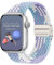 Hinnwer Cinturino Intrecciato per Apple Watch 41mm/ 40mm/ 38mm, Elastico Sportivo Regolabile Nylon Cinturini con Chiusura Magnetica per iWatch SE 2 SE Series 10 9 8 7 6 5 4 3 2 1 Viola