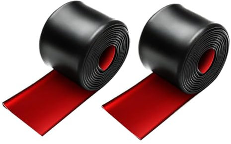 Hfourhnik 2 Minigonne Laterali da 8,2 Piedi X 3,15 Pollici per Auto Universali, Protezioni Laterali in Gomma AntiGraffio per Minigonne Laterali.Protezione