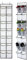 Hanging Shoe Storage, Shoe Racks with 14 Large Mesh Pockets 2 Hooks for Shoe Storage,Wardrobe Door Tidy with,Kitchen Bedroom Bathroom Closet Holder(White)