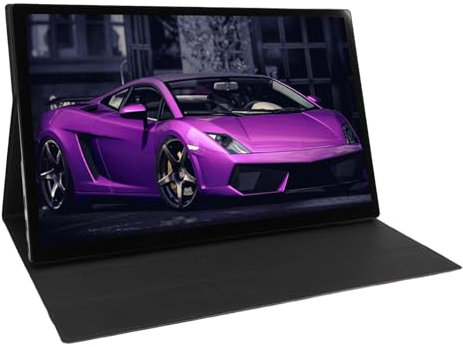MENDUNER Monitor de Pantalla Táctil Portátil 4K, Pantalla Adicional para Computadora Portátil, Extensor de Pantalla para Computadora Portátil 4K de 15,6 Pulgadas, 10 Puntos, 3840 X 2160,