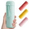 Exllena Mini Gourde Isotherme 200ml, Petite Bouteille Isotherme en Acier Inoxydable pour Boissons Chaudes et Froides, Mini Flask Facile à Transporter - 100% étanche (Menthe)