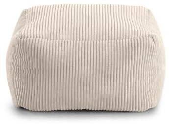 Gutekissen® Kinder Sitzsack „Miki“ - Bequem, Montessori Sitzkissen für Kinderzimmer (Beige, 50x50x30 cm)