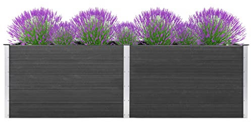 LLEZKBR Furniture Select-Garden Hochbeet 200x50x91 cm WPC Grau