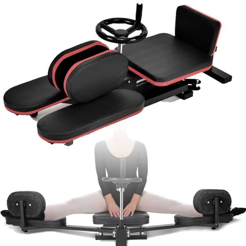 Generisch Beinspreizer Spannweite mit Verstellbarer Lehne und Polstern Spagattrainer Spagat-Trainer Mechanischer Spagattrainer Mechanischer Bein-Strecker Metall Beintrainer Spagatgerät,B