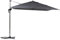 Hespéride - Parasol Déporté Rectangulaire Équador Ardoise - 56 X 63 X 88 cm - Aluminium Anti-Rouille Texaline - Mobilier d'Extérieur pour Terrasse