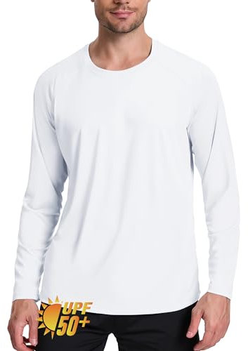 GarBull Rashguard Herren, UPF 50+ UV Schutz Tshirt Herren Schnelltrocknend Atmungsaktiv Sonnenschutz für Outdoor Surfen Schwimmen Running