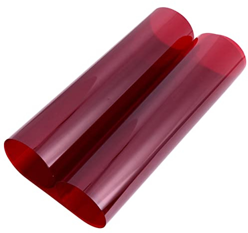 EPIGEIST Sonnenfilter Folie aus Pet für LED Licht und Fotografie Roter Farbfilter mit Sonnenuntergangseffekt Lichtdiffusorfolie für Partys