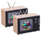Lurrose Mini televisor a Escala 1:12 para el Centro de Entretenimiento de la casa de muñecas - Muebles en microminiatura para Crear escenas de casa de muñecas DIY