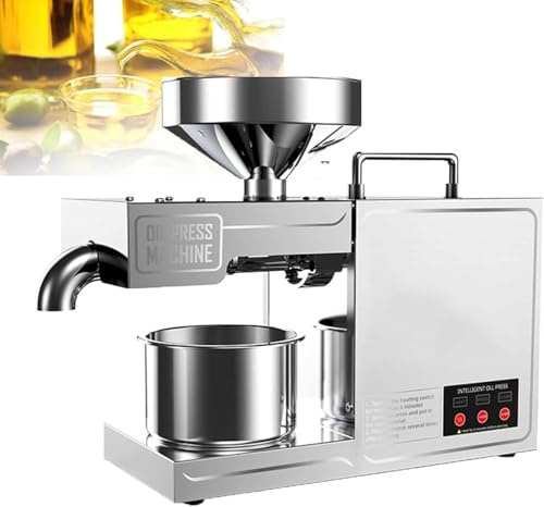 HaiZethonic Frantoio per Olive da Casa Macchina per La Spremitura A,Freddo Pressa per Olio Commerciale per Uso Domestico, capacità Lavorazione 3~6kg,All'ora Adatto per Noci Noci Semi Lino Man