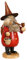 Drechselwerkstatt Uhlig Räuchermännchen Kräuterwichtel rot - 19 cm - Original Erzgebirge Räuchermann