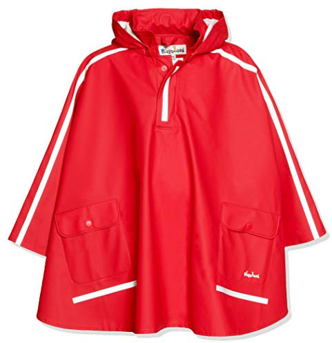 Playshoes Regen-cape Langer Rücken Unisex Kinder,Rot,140