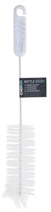 Chef Aid Bottle Cleaning Brush with Nylon Bristles, this Bottle Brush is perfect for cleaning Bottles and items with hard to reach areas, BPA Free and Dishwasher Safe