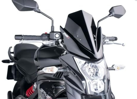 Puig 5997N New Generation Naked Sport optimierte Aerodynamik, Schwarz