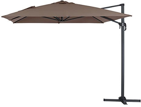 Habitat et Jardin Parasol déporté Sun 4 - 3 x 4 m - Taupe