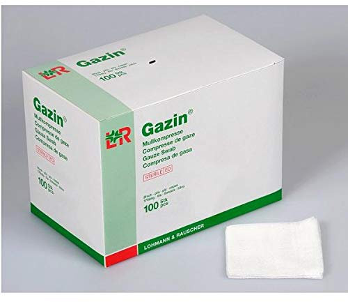 Gazin Kompressen steril 10 x 10 cm 12-fach 40 x 2 Stück Wundauflagen