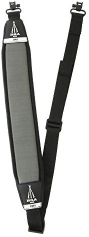 BSA Neoprene Rifle / Airgun Sling Grey With Steel Quick Release QD QR Swivels