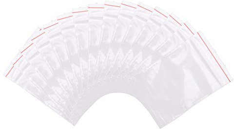 PH PandaHall Circa 500pz 7x5cm Sacchetti con Chiusura a Cerniera Trasparente Borse con Sigillo Superiore Bustine Confetti Trasparenti Piccole per Perline Gioielli imballaggio di Piccoli Oggetti