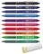 Pilot FriXion Ball Clicker (Knock Retractable Gel Ink Pen) - 0.7 mm - 10 Color Set sortiert (alle 10 Farben | Clicker 0.7 | mit Remover)
