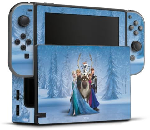 DeinDesign Skin kompatibel mit Nintendo Switch Folie Sticker Frozen Offizielles Lizenzprodukt Disney