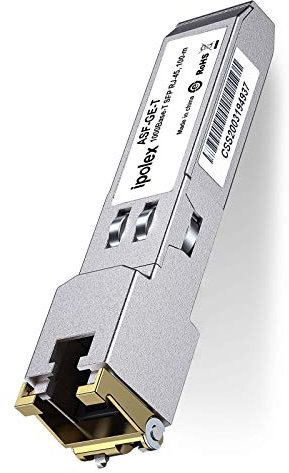 ipolex 1.25G SFP zu RJ45 Kupfer Transceiver, 1000Base-T Mini GBIC Modul Kompatibel mit Cisco GLC-T/SFP-GE-T, Meraki MA-SFP-1GB-TX, Ubiquiti UF-RJ45-1g, Mikrotik S-RJ01 usw. bis zu 100 Meter. 1-Pack.