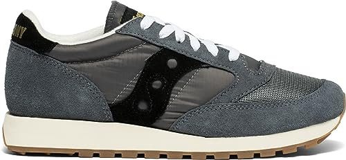 Saucony Jazz Original Vintage, Sneaker Uomo, Grigio Nero, 43 EU