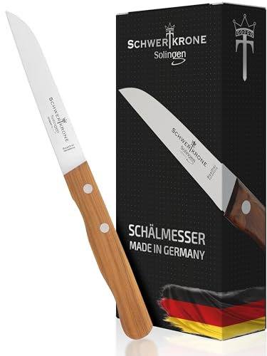 Schwertkrone Coltello pelapatate, coltello da cucina, coltello per verdure, lunghezza lama: 9 cm, qualità Solinger