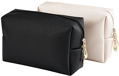 INSOUR 2 Stück Kosmetiktasche Klein Make up Tasche Wasserdicht Kulturbeutel mit Reißverschluss für Frauen