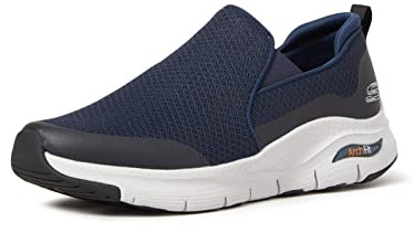 Skechers Men's Arch Fit Banlin Trainers,Navy Mesh/Synthetic/Trim,11 UK