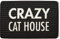 Pavilion Gift company Fußmatte Crazy Cat House, 27,5 x 17,75 cm, Schwarz