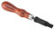 Utensile per scanalatura in cuoio tipo V Lavorazione del cuoio Groover Utensile per legno con manico artigianale Strumenti per sgorbie per cuoio in legno Leather Tools