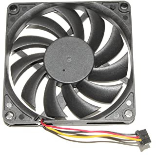 Zyvpee® DF128010BM 80 x 80 x 10 mm 8 cm 12 V 0,18 A 80 mm 3800 tr/min 3 fils Ventilateur pour boîtier d'ordinateur