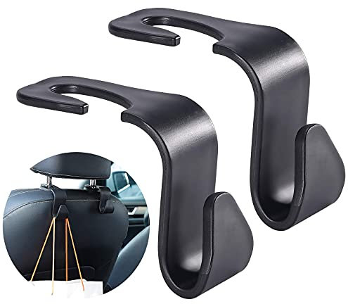 anyuan boy 6 Stück Autositz-Haken, Autohaken Auto-Aufbewahrungshaken, Autositz-Kleiderhaken zum Kopfstützen Auto Haken Aufhängen von Taschen, Handtaschen, Organizer