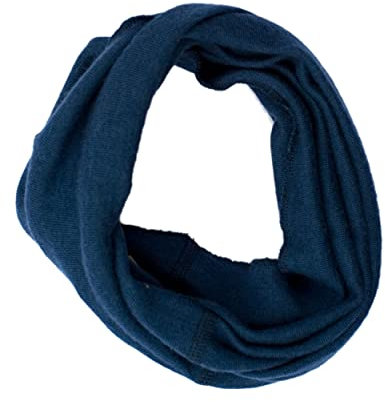 Lilano, Kinder Merino Schlauchschal, 70% Wolle (kbT), 30% Seide, 210 gr./m² (Marine, 1)…