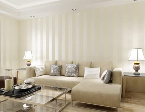 Lightandagile Stil Glitzer Streifen Kreise Tapete Creme Beige Braun Breitband Wandverkleidungvliestapete 211D Elegance Für Schlafzimmer Wohnzimmer Tv Hintergrund Wand Büro Wanddekoration