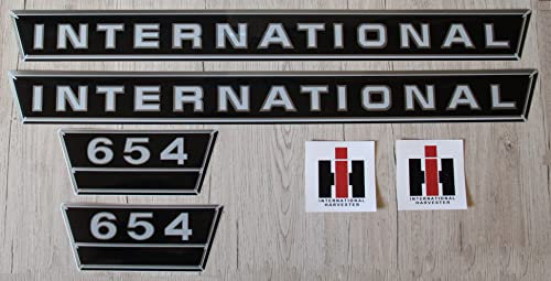 IHC/Mc Cormick Aufkleber international 654 Silber Logo Emblem Sticker Label Set groß