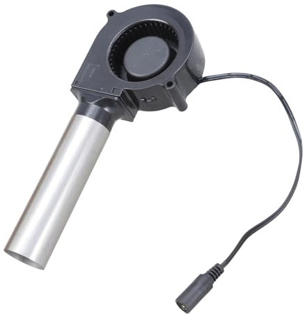 Lerpwige Ventilateur 12 V 7530 pour barbecue, poêle à bois, portable, portable, avec petit ventilateur de conduit de collecte d'air