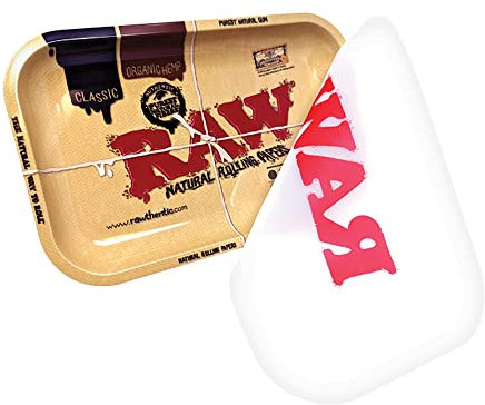 RAW Rolling Tray with Silicone Tray Cover - 11x7