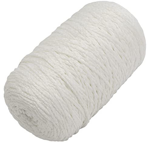 AERZETIX - C65320 - Schnur Kordel Rolle maurerschnur 200 m - aus Polyester - Handarbeit BAU Haus gärtnerei maurerei ziegelstein parpaing - Farbe weiß