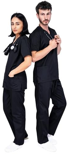 Mazalat Work Wear Uniforme Sanitario Mujer | Uniforme Sanitario Hombre – Conjunto Unisex Casaca y Pantalón | Pijama Médico | Cómodo, Ligero y Ideal Para Uso Diario Profesional
