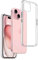 REY Cover in Gel TPU Trasparente per iPhone 15 6,1, Ultra Sottile 0,33 mm, Morbido Flessibile, Custodia Silicone