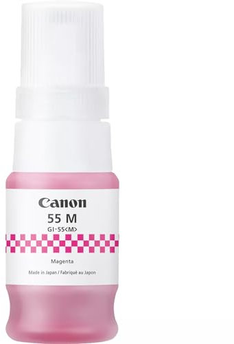 Canon GI-55M Original Tintenflasche Magenta – Bis zu 3.000 Seiten, kompatibel mit Canon MegaTank Druckern Maxify GX1050, GX2050 – Hochwertige Nachfüll-Tinte für farbbrillante Ausdrucke