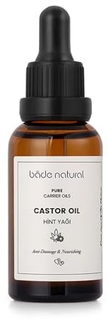 Bade Natural Castor Oil – 100% Pure Cold Pressed Ricinus Communis Seed Oil – Nourishing for Skin – 30 ml / 1.01 fl oz