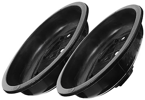 VANZACK Groot Pflanzgefäß Oval 4 Stück Blumentöpfe Mit Abflusslöchern Für Zuhause Büro Bücherregal Schreibtisch Küche