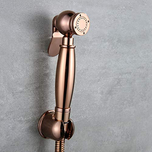 Rose Gold Messing Hand Bidet Spray Duschkopf Set Toilette Bidet Windel Sprayer Bidet Spray Douche Kit Jet Retro