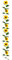Balkon Kunstpflanzen Ranke Sonnenblumenrebe, Sonnenblumen-Blumenrebe, künstliche Blumenrebe, für den Innenbereich, Wandbehang, Klimaanlage, Rohrblock, dekorative Blumenstreifen mit (Green, One Size)