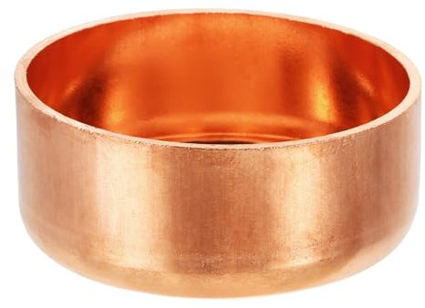 PATIKIL 2-1/2 Copper Pipe End Cap, 1Pcs Copper Fitting Cap Sealing Sweat Plug Solder Connection for Plumbing HVAC Air Conditioner