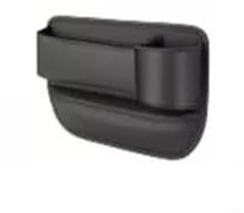 Vilgftyiet Car Leather Cup Holder Gap Bag Car Seat Storage Box With Water Cup Holder A, Size 30 * 20(Driver seat Black)